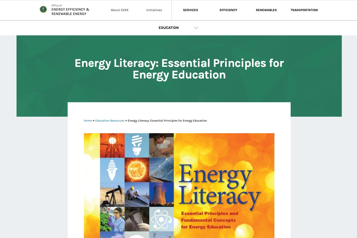 Energy Literacy Framework